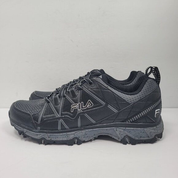 Fila Men's Black Trail Running Shoes 1JM01767-002 US Size 9 - Picture 2 of 8